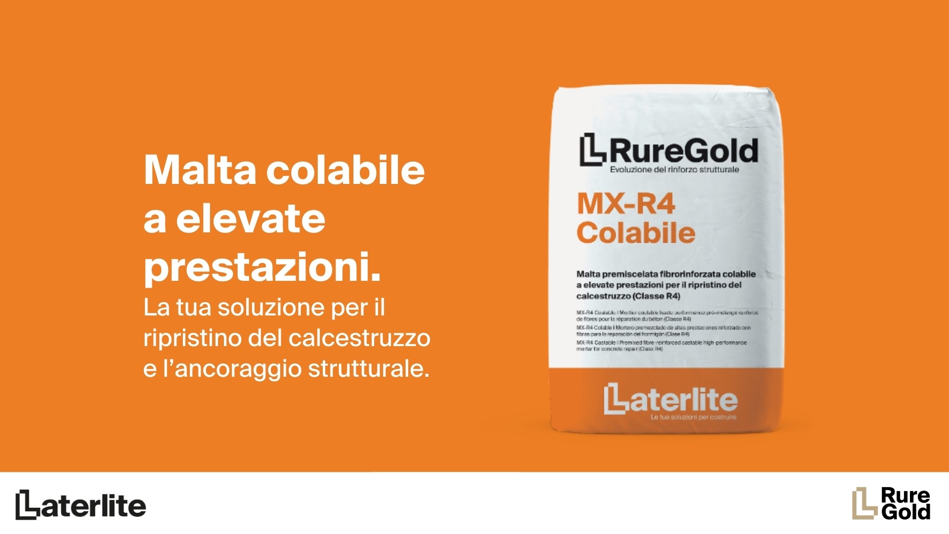 Malta colabile a elevate prestazioni. La tua soluzione per il ripristino del calcestruzzo e l’ancoraggio strutturale.