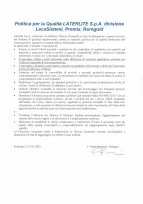 Politica per la Qualità LATERLITE 2024